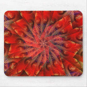 RedFractal Swirl Mousepad