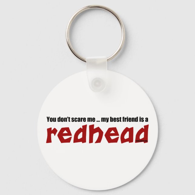 Redhead Best Friend Key Ring (Front)