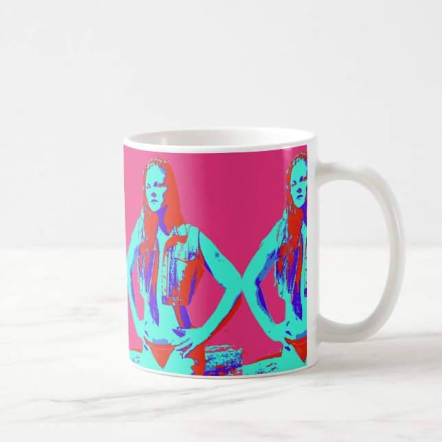 redhead bikini girl coffee mug (Right)