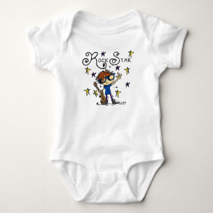 Redhead Boy Rock Star Baby Bodysuit