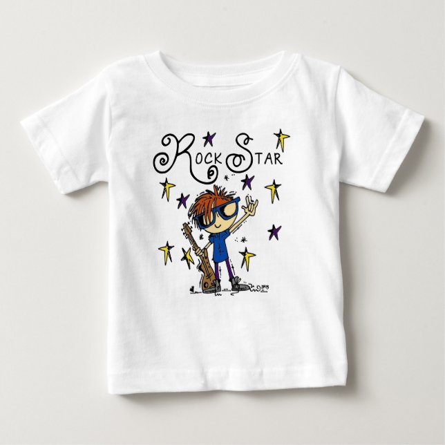 Redhead Boy Rock Star Baby T-Shirt (Front)