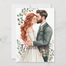 Redhead Bride Thank You