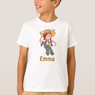 Redhead Cowgirl Shirt with Name