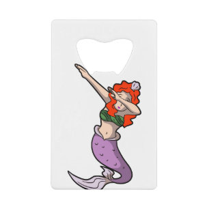 redhead dabbing mermaid
