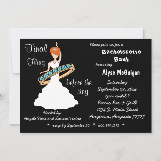 Redhead Final Fling Before The Ring Invites (Front)