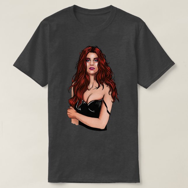 Redhead girl 1 T-Shirt (Design Front)