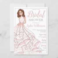 Redhead Glitter Glam Bride Bridal Shower