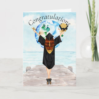 Redhead Graduation Congratulations Card