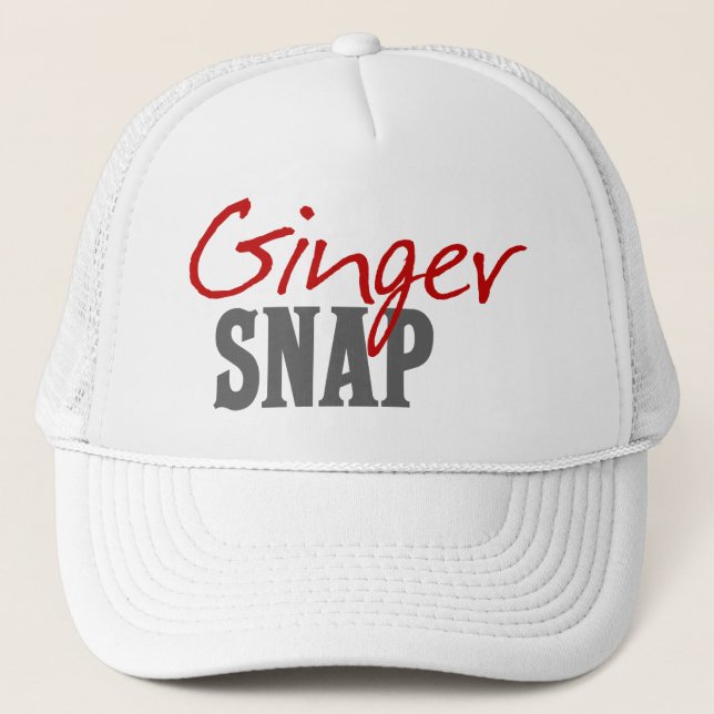 Redhead Humour -Ginger Snap Trucker Hat (Front)