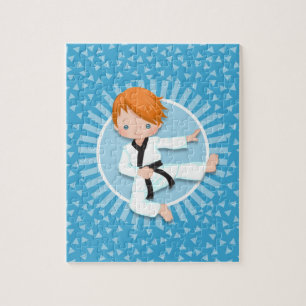 Redhead Karate Boy Judo Martial Arts Jigsaw Puzzle
