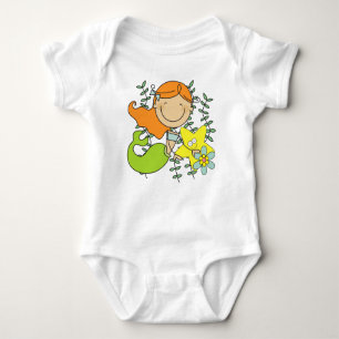 Redhead Mermaid Baby Bodysuit