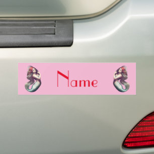 Redhead Mermaid Beauty Thunder_Cove Bumper Sticker
