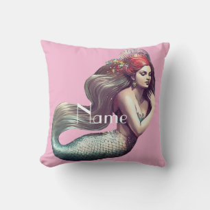 Redhead Mermaid Beauty Thunder_Cove Cushion