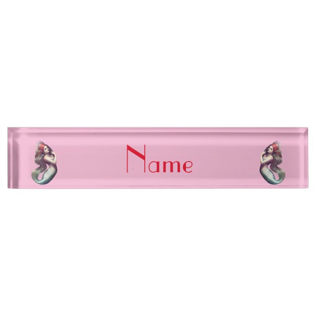 Redhead Mermaid Beauty Thunder_Cove Nameplate (Front)