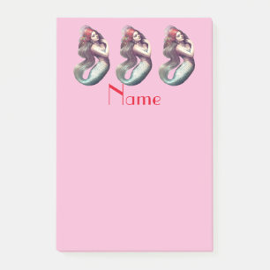 Redhead Mermaid Beauty Thunder_Cove Post-it Notes