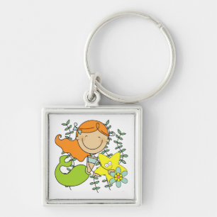 Redhead Mermaid Key Ring