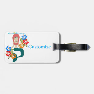 Redhead Mermaid Princess Thunder_Cove Luggage Tag