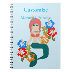 Redhead Mermaid Princess Thunder_Cove Notebook