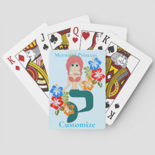 Redhead Mermaid Princess Thunder_Cove Playing Cards
