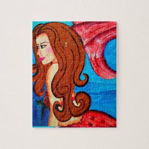 redhead mermaid puzzle