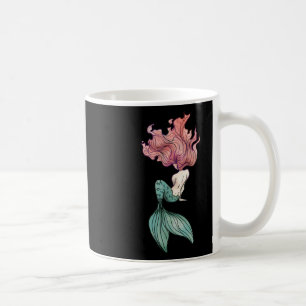 Redhead Mermaid Sticker Coffee Mug