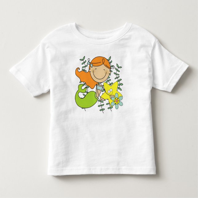 Redhead Mermaid Toddler T-Shirt (Front)
