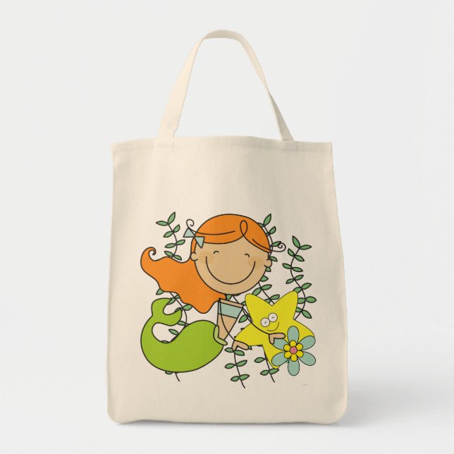 Redhead Mermaid Tote Bag (Front)