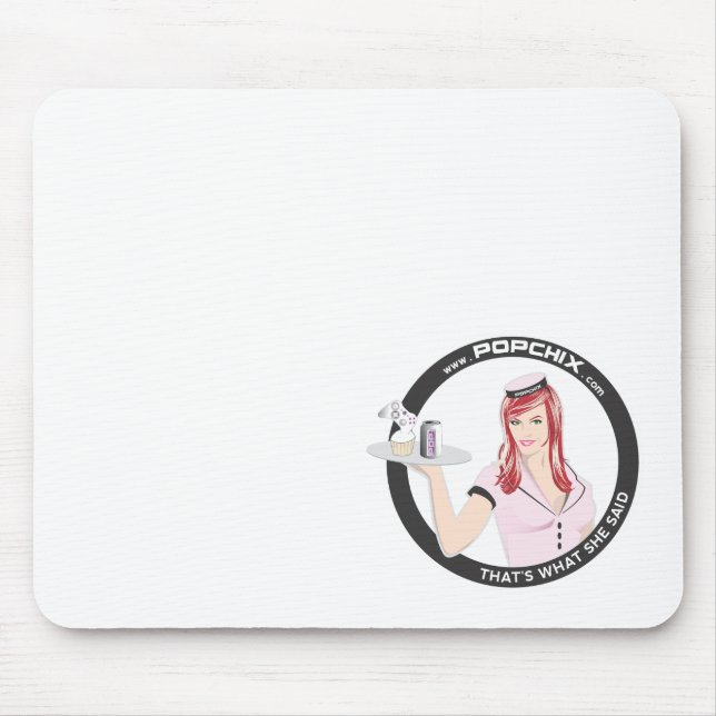 Redhead PopChiX Girl Mousepad (Front)