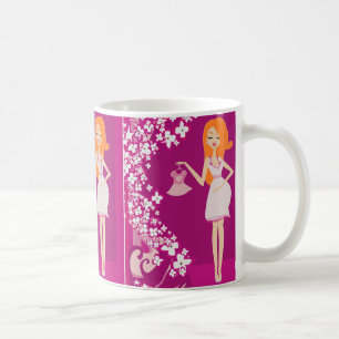 redhead pregnant woman coffee mug