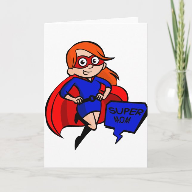 redhead super mum card (Front)