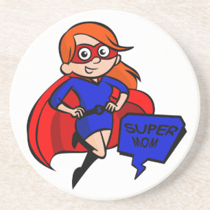 redhead super mum coaster