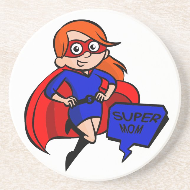 redhead super mum coaster (Front)