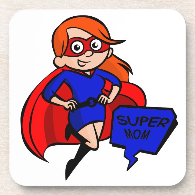 redhead super mum coaster (Front)