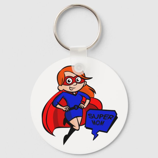 redhead super mum key ring (Front)