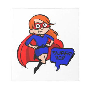 redhead super mum notepad
