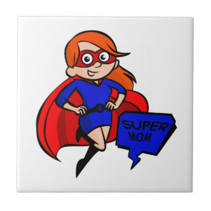 redhead super mum tile