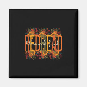 Redhead Thanksgiving Red-haired Woman Magnet