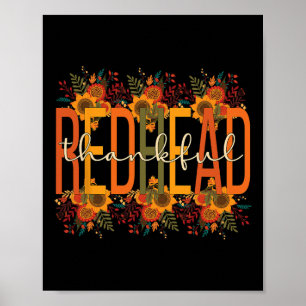 Redhead Thanksgiving Red-haired Woman  Poster