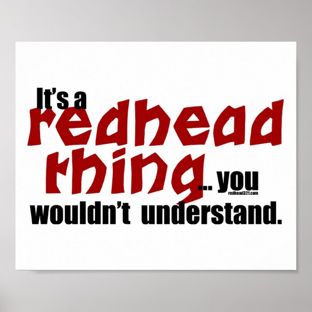 Redhead Thing Poster (Front)