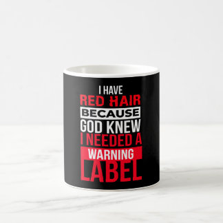 Redhead Warning Label Mc1r Red Hair Coffee Mug