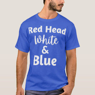 Redhead White Blue T-Shirt