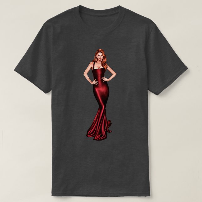 Redhead woman 2 T-Shirt (Design Front)