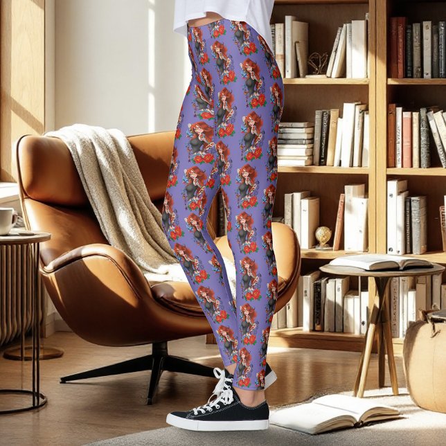 Redhead Woman Tattoos Leggings (Creator Uploaded)