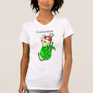 Redheaded fish hook mermaid T-Shirt