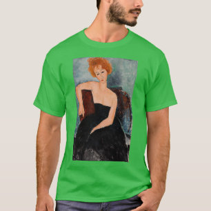 Redheaded Girl in Evening Dress by Amedeo Modiglia T-Shirt