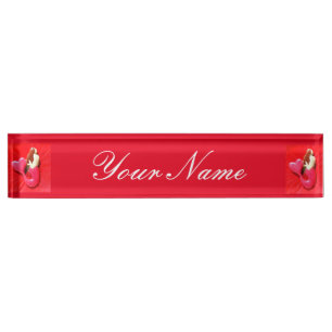redheaded heart-tailed mermaids nameplate