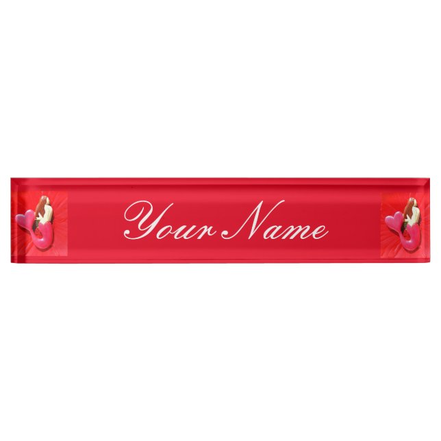 redheaded heart-tailed mermaids nameplate (Front)