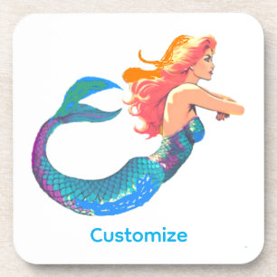 Redheaded Mermaid Posiing Thunder_Cove   Coaster