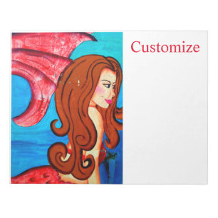 Redheaded mermaid Thunder_Cove Notepad