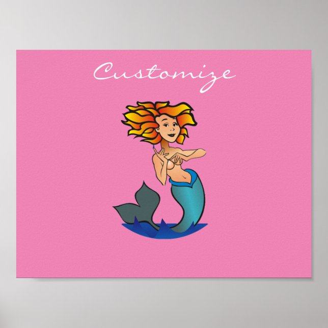 Redheaded Mermaid Thunder_Cove Poster (Front)